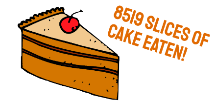 A big woolly Thank Ewe! - Cake slices
