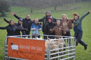 Raising The Baa - Come rain or shine... Come rain or shine... - wet celebration Michael Grubb